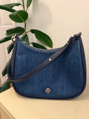 Kate Spade Kayla Large Denim Shoulder Bag